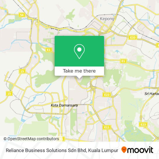 Reliance Business Solutions Sdn Bhd map