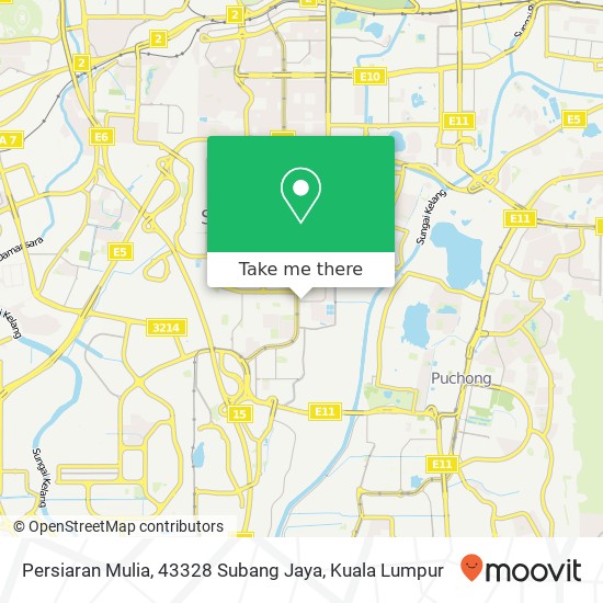 Persiaran Mulia, 43328 Subang Jaya map