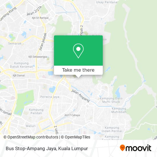 Bus Stop-Ampang Jaya map