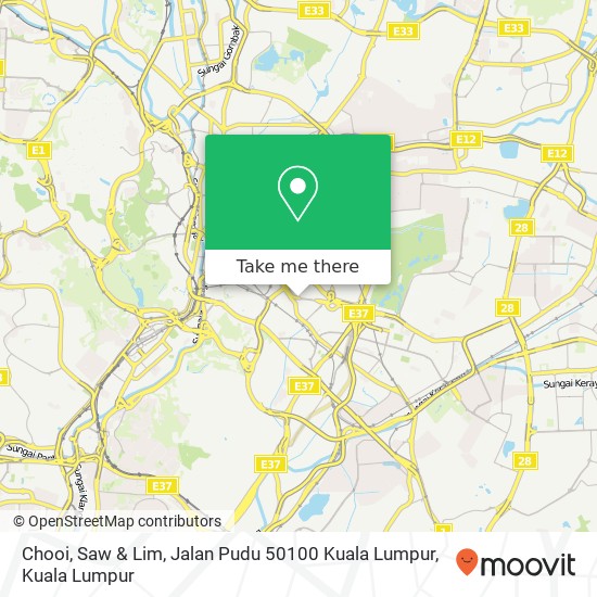 Chooi, Saw & Lim, Jalan Pudu 50100 Kuala Lumpur map