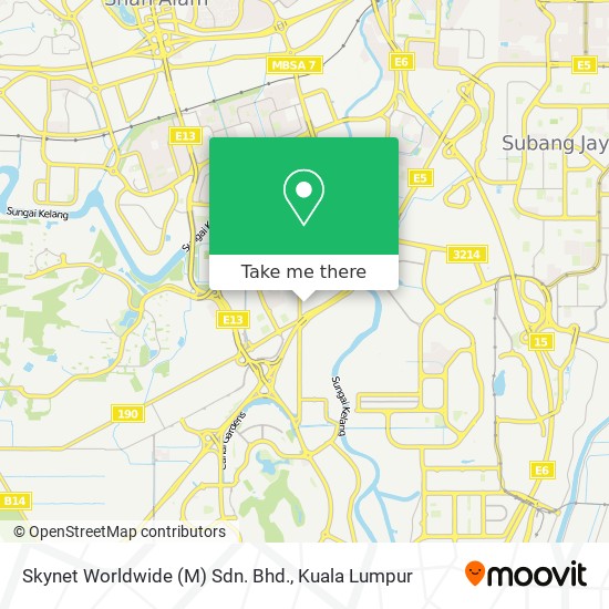 Skynet Worldwide (M) Sdn. Bhd. map