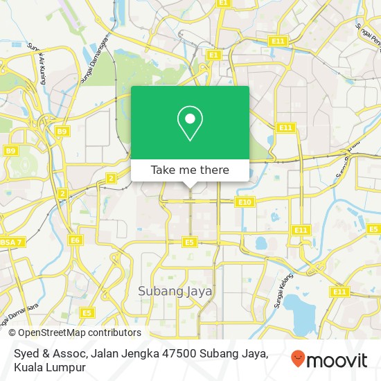 Peta Syed & Assoc, Jalan Jengka 47500 Subang Jaya