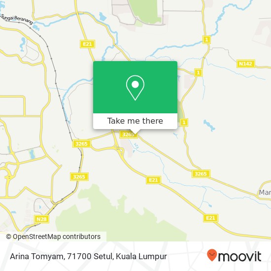 Arina Tomyam, 71700 Setul map