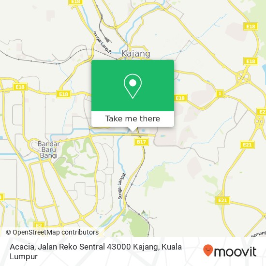 Acacia, Jalan Reko Sentral 43000 Kajang map