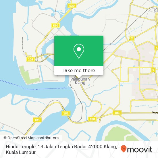 Peta Hindu Temple, 13 Jalan Tengku Badar 42000 Klang