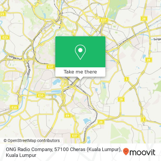 Peta ONG Radio Company, 57100 Cheras (Kuala Lumpur)