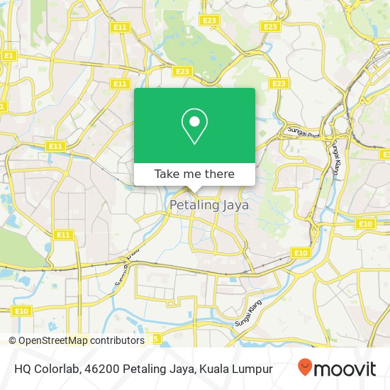 Peta HQ Colorlab, 46200 Petaling Jaya