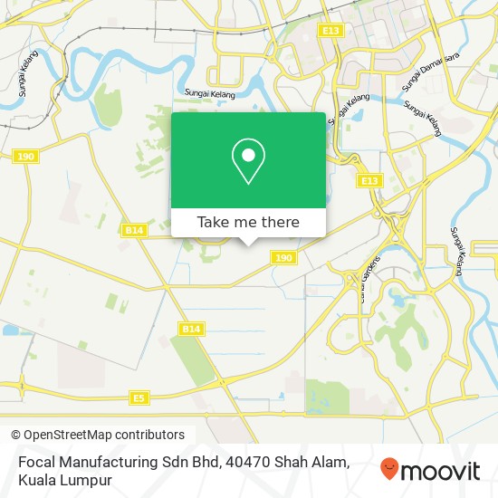 Focal Manufacturing Sdn Bhd, 40470 Shah Alam map