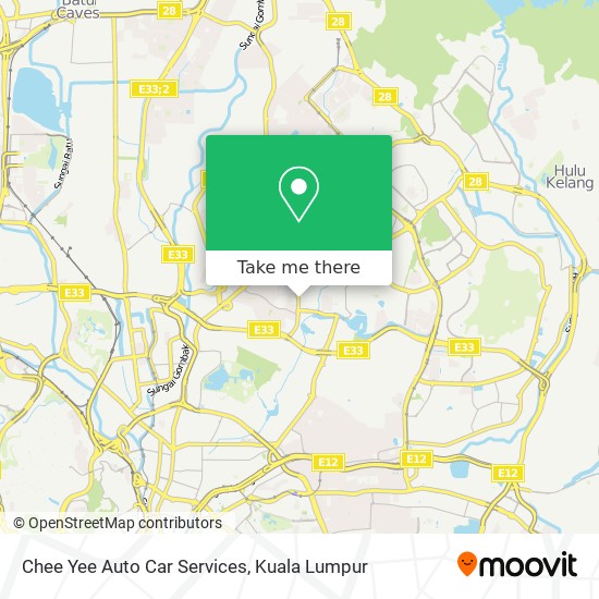 Chee Yee Auto Car Services map