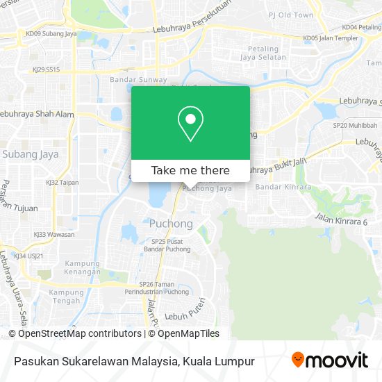 Peta Pasukan Sukarelawan Malaysia