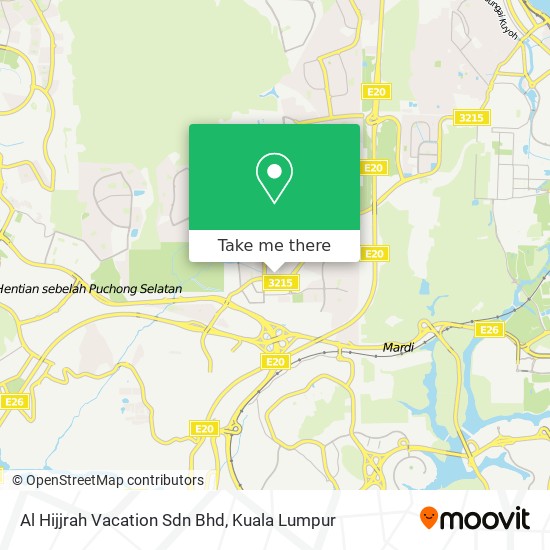 Al Hijjrah Vacation Sdn Bhd map