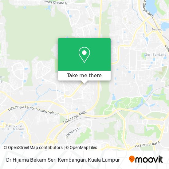 Dr Hijama Bekam Seri Kembangan map