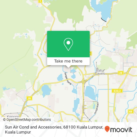 Sun Air Cond and Accessories, 68100 Kuala Lumpur map