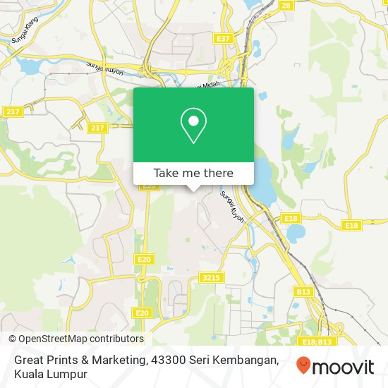 Great Prints & Marketing, 43300 Seri Kembangan map