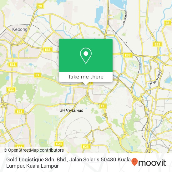 Peta Gold Logistique Sdn. Bhd., Jalan Solaris 50480 Kuala Lumpur