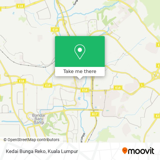 Kedai Bunga Reko map