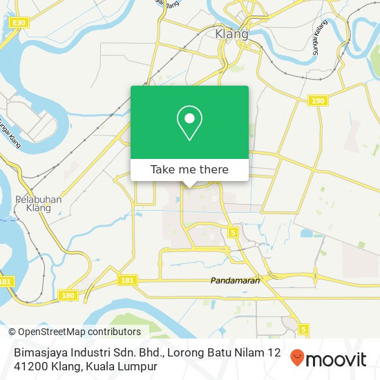 Bimasjaya Industri Sdn. Bhd., Lorong Batu Nilam 12 41200 Klang map