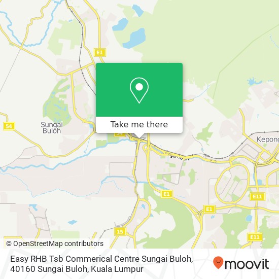 Easy RHB Tsb Commerical Centre Sungai Buloh, 40160 Sungai Buloh map