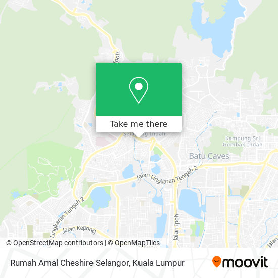 Rumah Amal Cheshire Selangor map