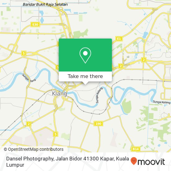 Peta Dansel Photography, Jalan Bidor 41300 Kapar