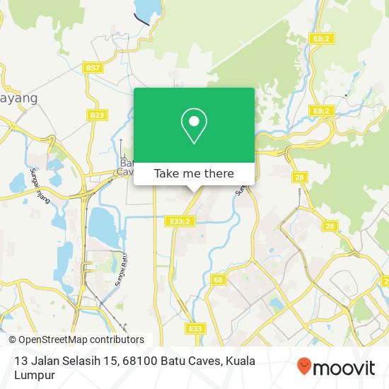 13 Jalan Selasih 15, 68100 Batu Caves map