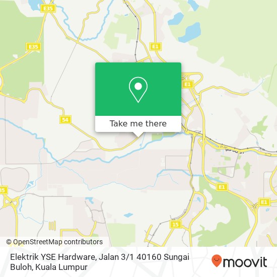 Elektrik YSE Hardware, Jalan 3 / 1 40160 Sungai Buloh map