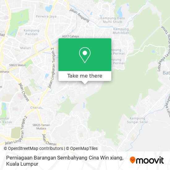 Perniagaan Barangan Sembahyang Cina Win xiang map