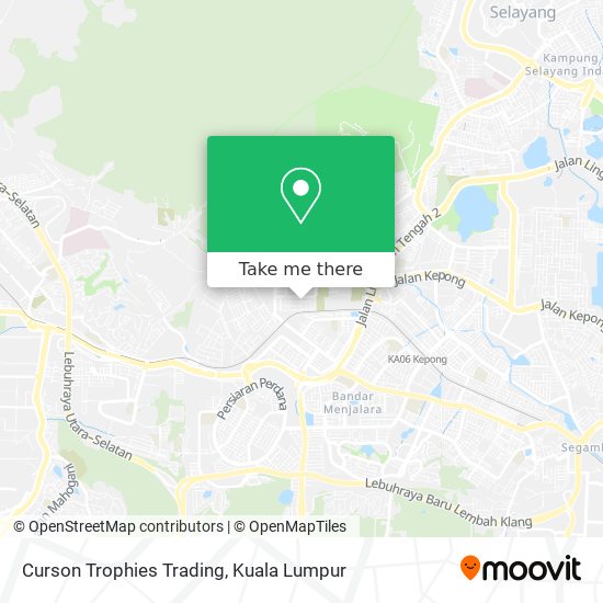 Curson Trophies Trading map