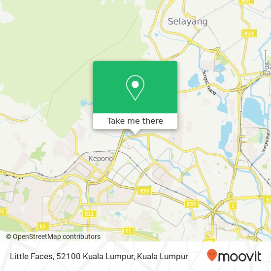 Little Faces, 52100 Kuala Lumpur map