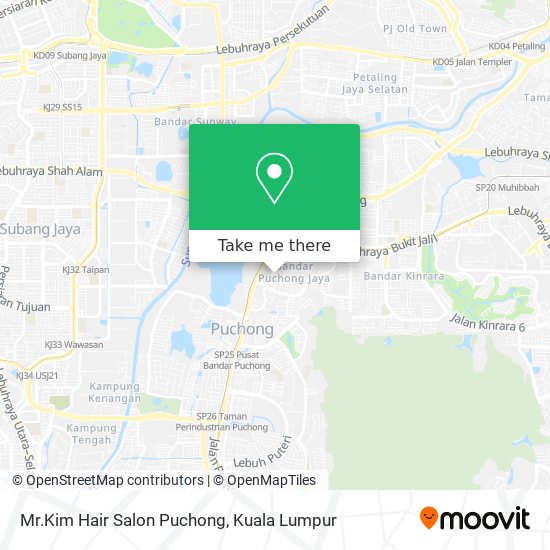 Mr.Kim Hair Salon Puchong map