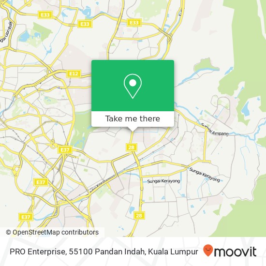 PRO Enterprise, 55100 Pandan Indah map