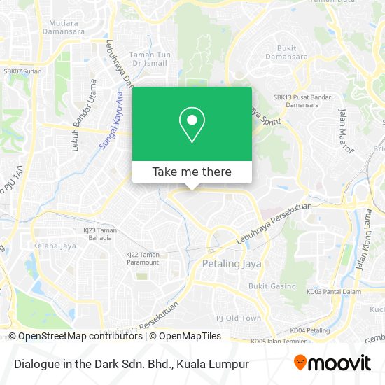 Dialogue in the Dark Sdn. Bhd. map