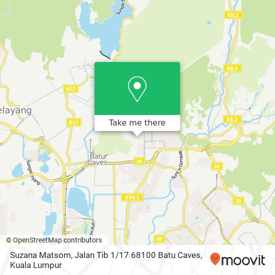 Suzana Matsom, Jalan Tib 1 / 17 68100 Batu Caves map