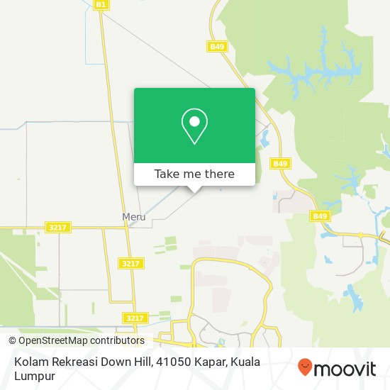 Kolam Rekreasi Down Hill, 41050 Kapar map