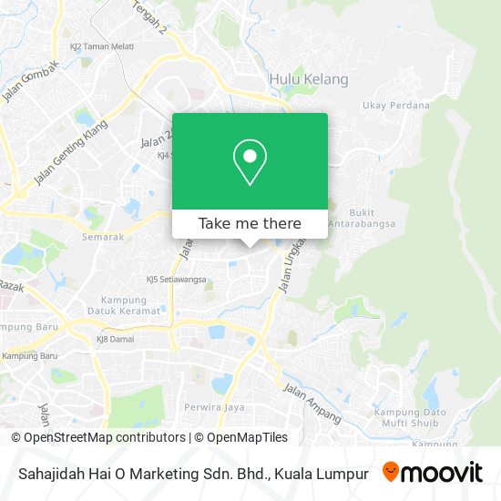 Peta Sahajidah Hai O Marketing Sdn. Bhd.