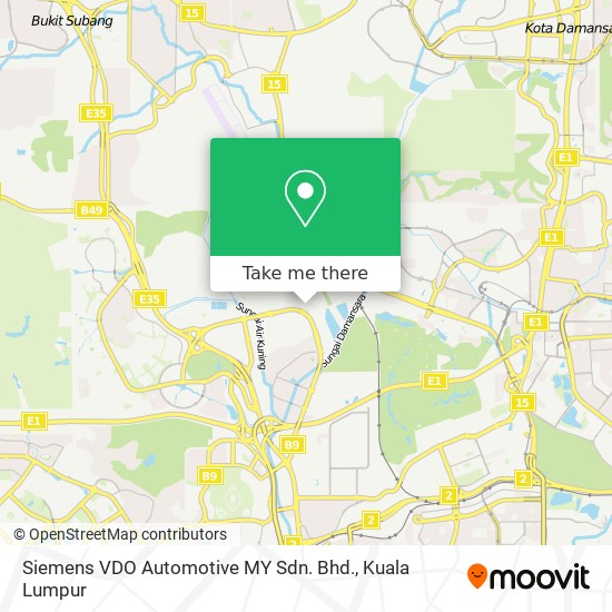 Siemens VDO Automotive MY Sdn. Bhd. map