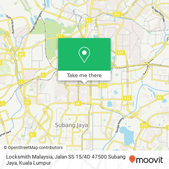 Locksmith Malaysia, Jalan SS 15 / 4D 47500 Subang Jaya map