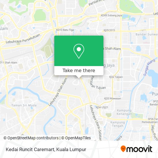 Kedai Runcit Caremart map