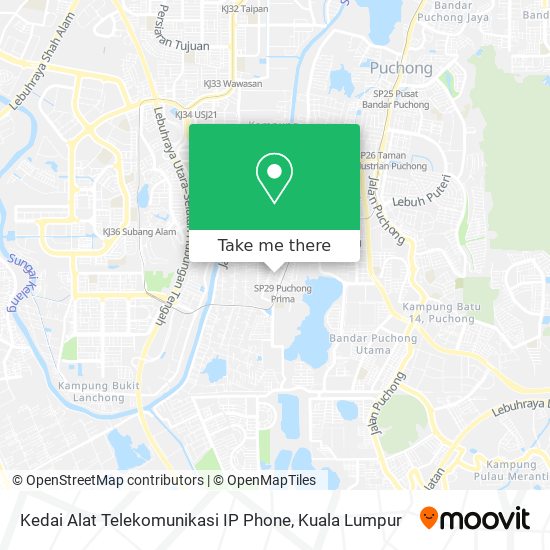 Peta Kedai Alat Telekomunikasi IP Phone