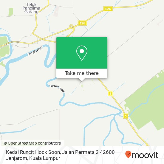 Kedai Runcit Hock Soon, Jalan Permata 2 42600 Jenjarom map