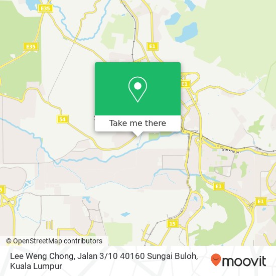 Peta Lee Weng Chong, Jalan 3 / 10 40160 Sungai Buloh