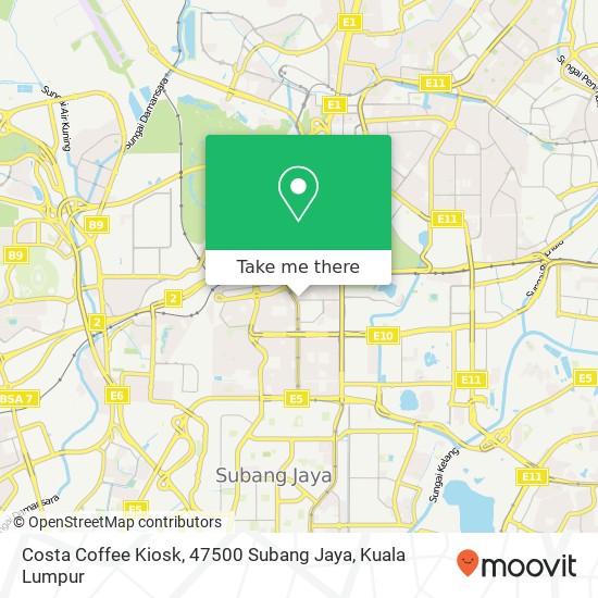 Costa Coffee Kiosk, 47500 Subang Jaya map