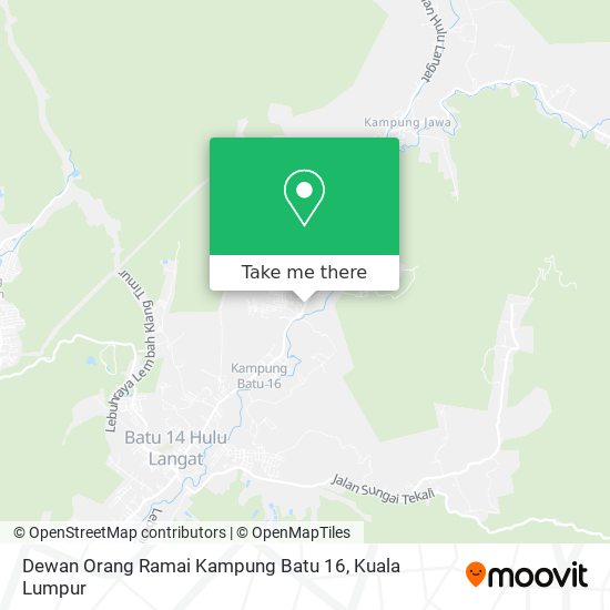 Dewan Orang Ramai Kampung Batu 16 map
