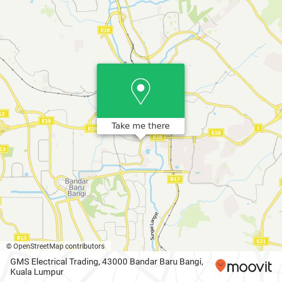 Peta GMS Electrical Trading, 43000 Bandar Baru Bangi