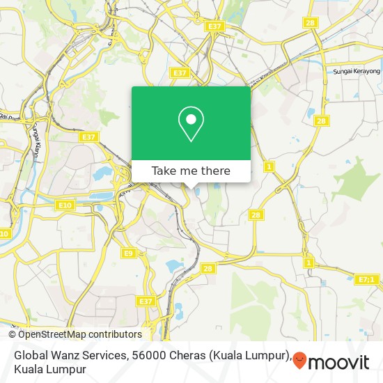 Global Wanz Services, 56000 Cheras (Kuala Lumpur) map