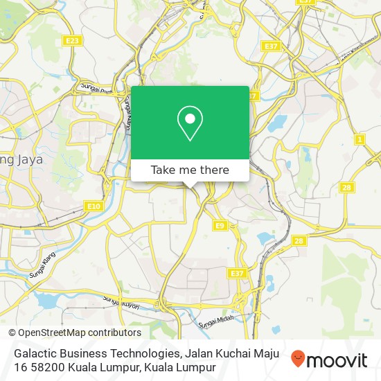 Galactic Business Technologies, Jalan Kuchai Maju 16 58200 Kuala Lumpur map