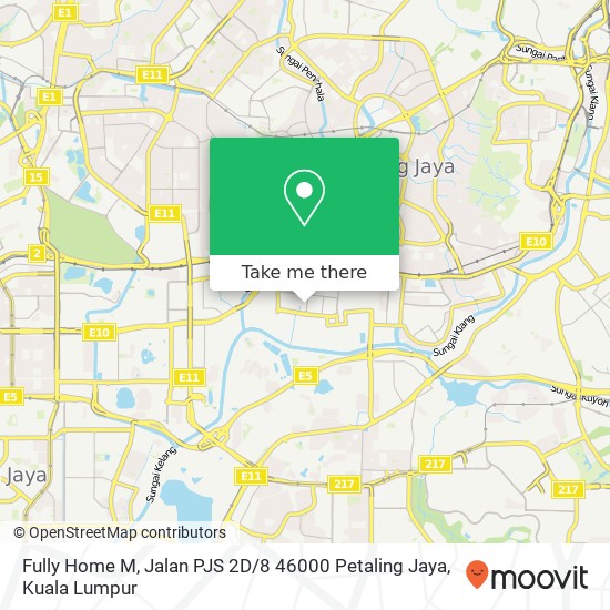 Peta Fully Home M, Jalan PJS 2D / 8 46000 Petaling Jaya