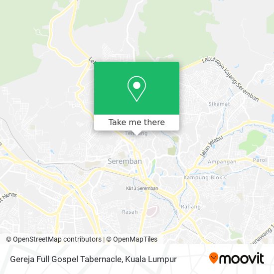 Gereja Full Gospel Tabernacle map