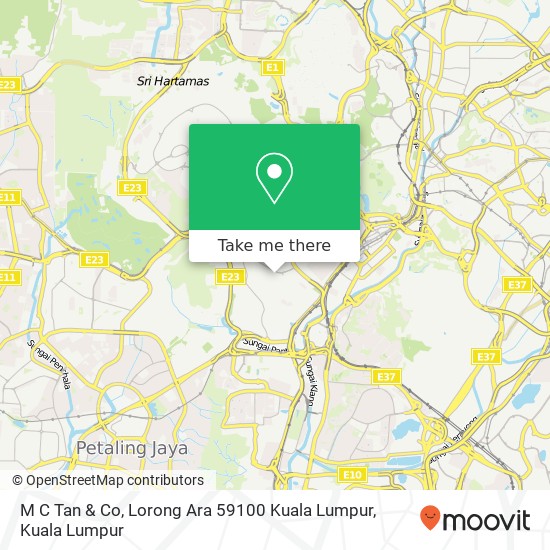 Peta M C Tan & Co, Lorong Ara 59100 Kuala Lumpur