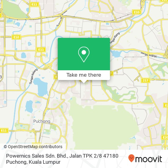Powernics Sales Sdn. Bhd., Jalan TPK 2 / 8 47180 Puchong map